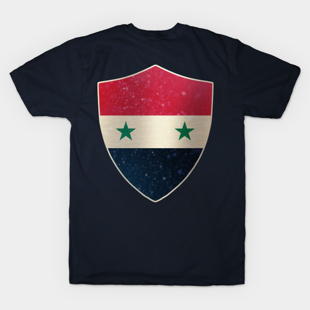 Syria Coat of Arms and Starry Nights Shield